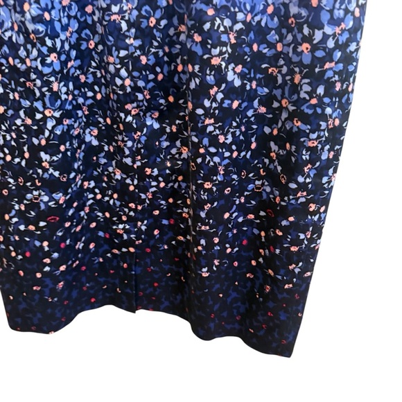 Talbots Women Floral Ombre Cocktail Dress 2P Lined Blue Pink Party Wedding Work - Picture 10 of 14